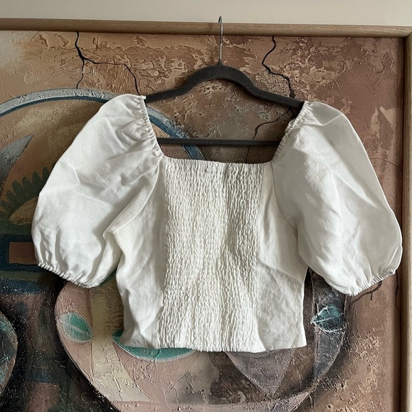 Bishop + Young White Blouse - Picture 7 of 9